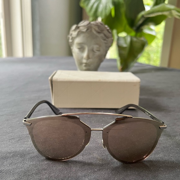Christian Dior Sunglasses 63mm ReflectedP Pink Palladium Aviator Frame F… - Picture 6 of 15